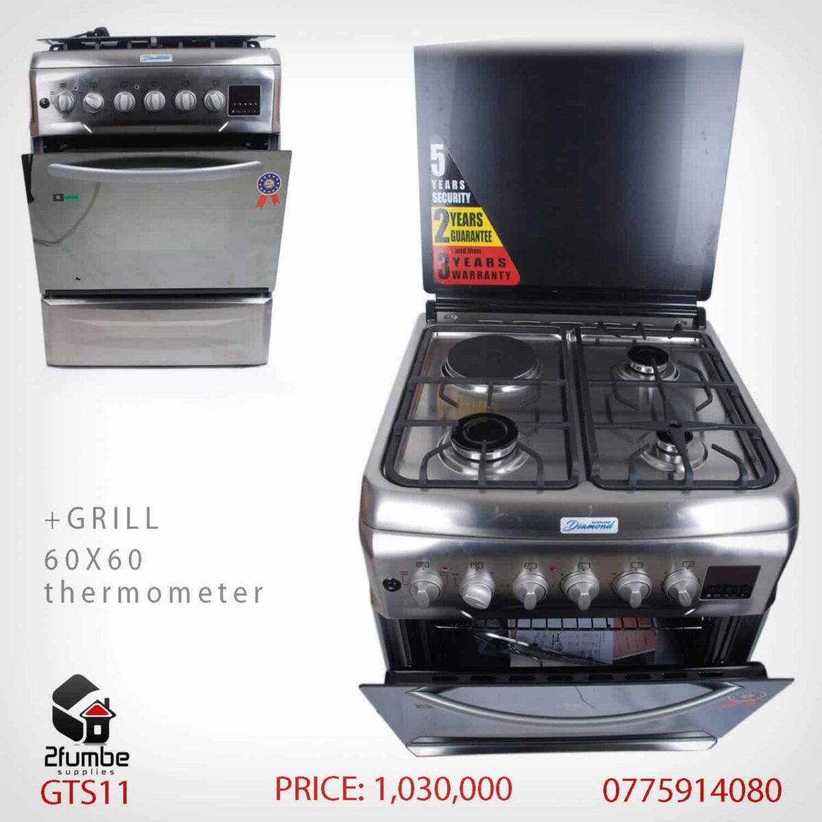 Full Gas cooker 50x50 | 2fumbe